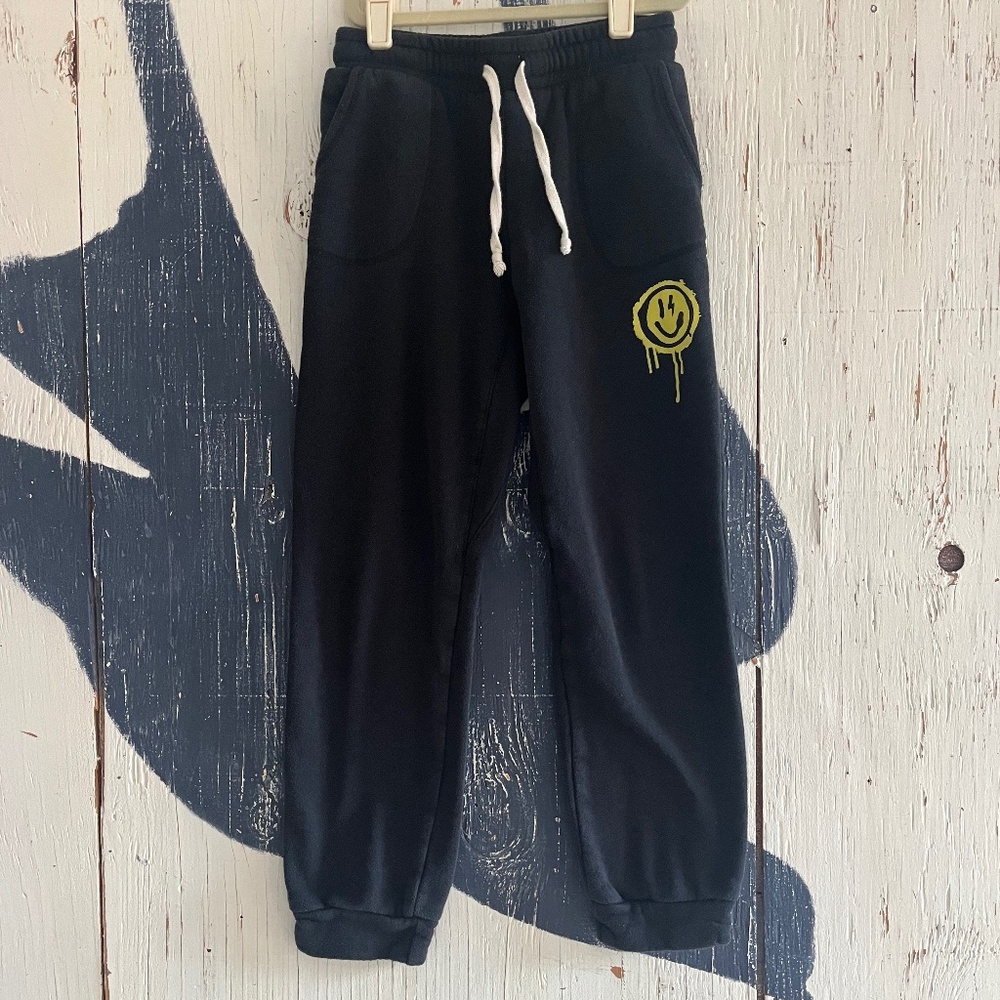 Pixie Lane Drippy Smiley Face Sweatpants Sz: 14